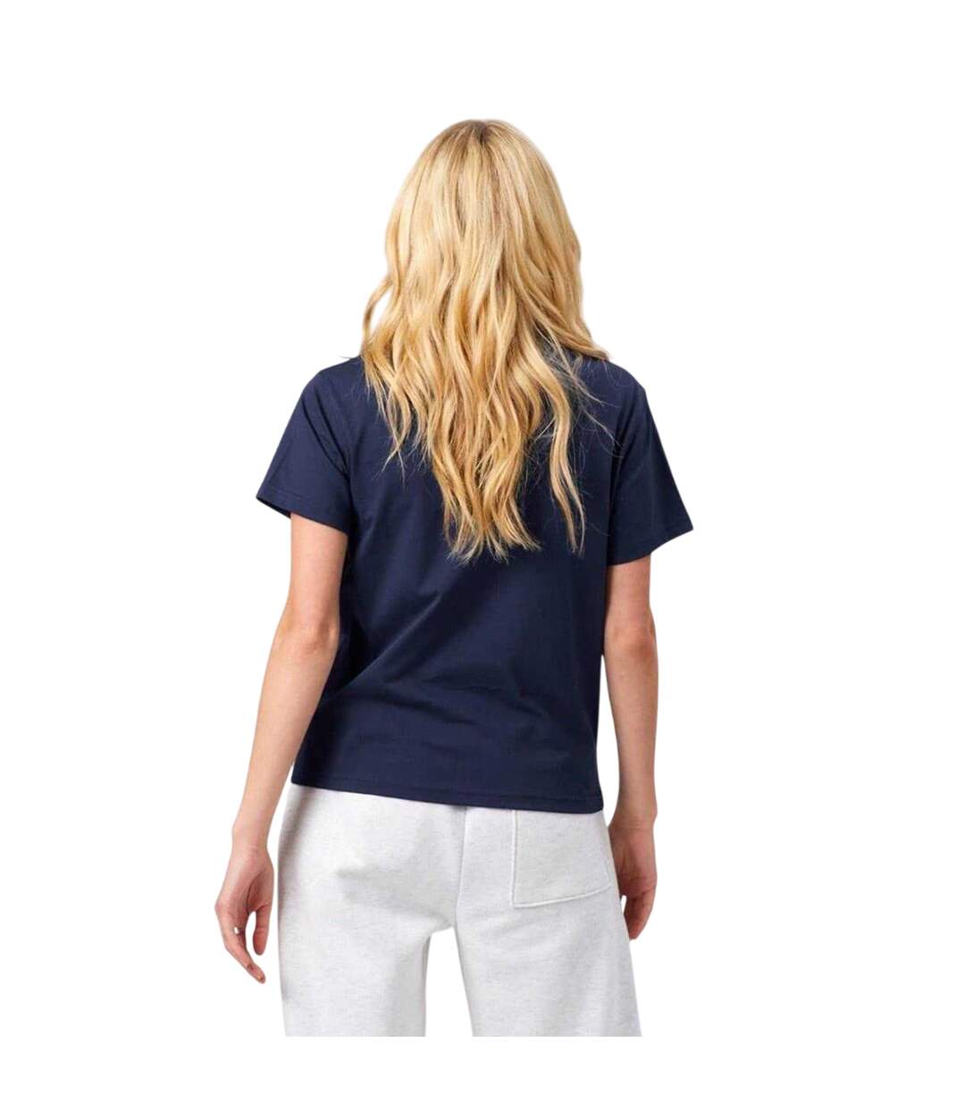 T-shirt Motif/style Uni Synchronicity Femme Bleu Nuit Original Creator-3