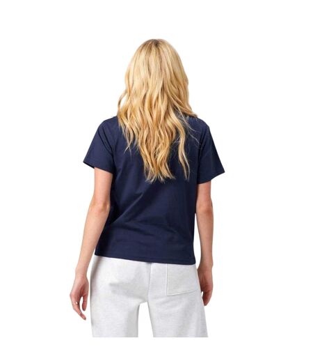 T-shirt Motif/style Uni Synchronicity Femme Bleu Nuit Original Creator