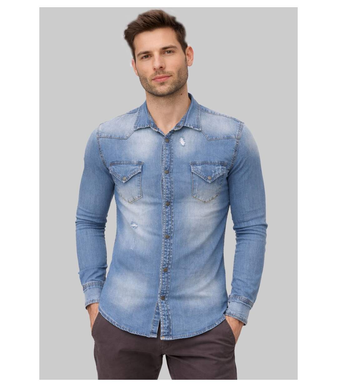 Chemise en jeans-1