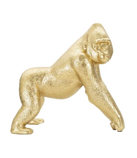 Statuette Design en Résine Gorille 24cm Or