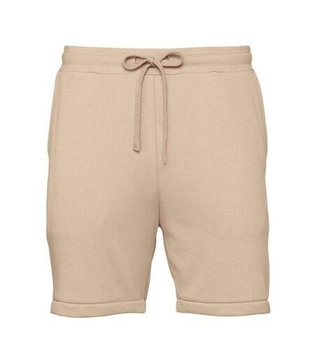 Bella + Canvas Unisex Adult Sponge Fleece Sweat Shorts (Tan) - UTPC5553