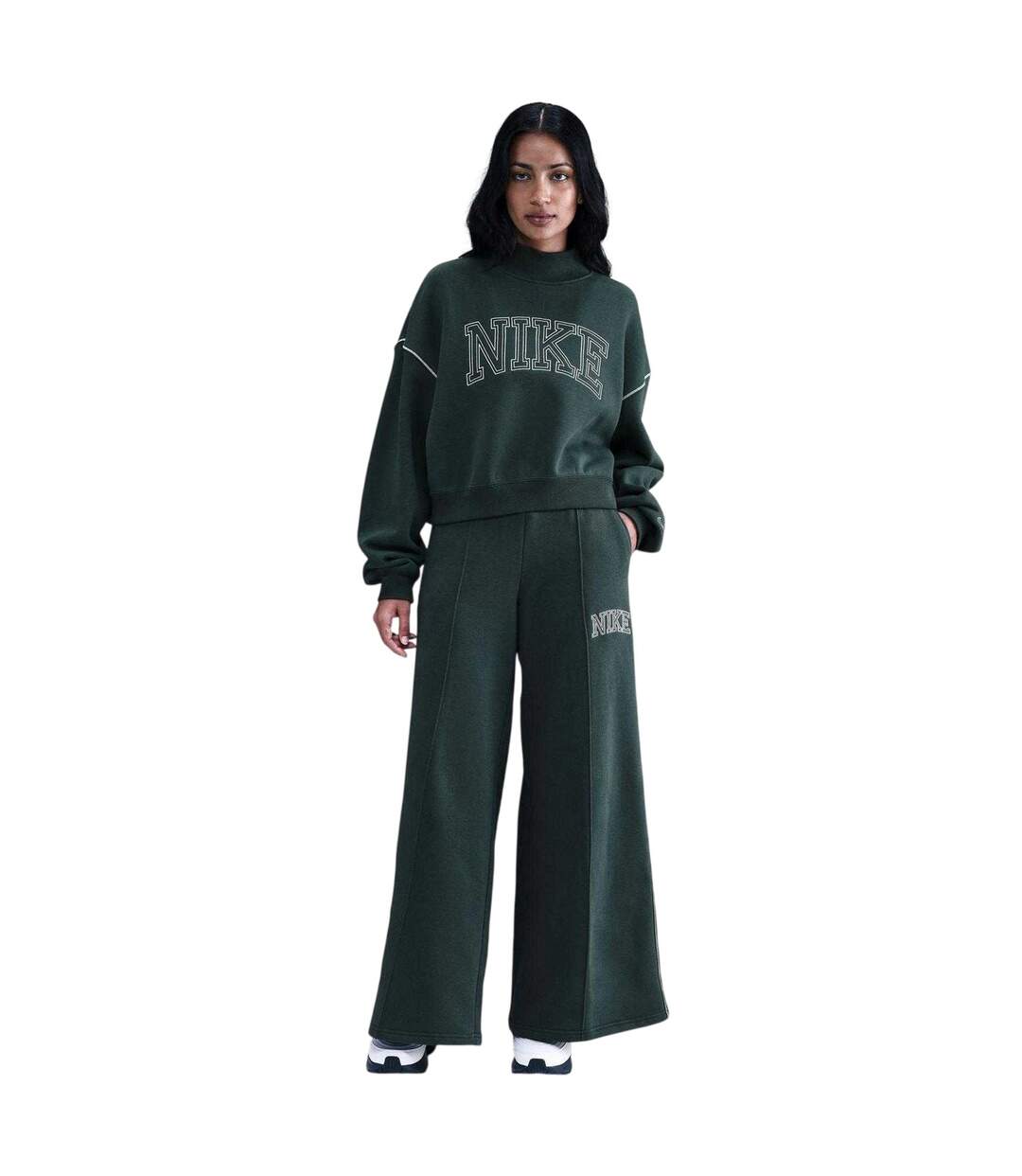 Ensemble Pantalon De Survêtement Motif/style Contour Du Logo Femme Algue Nike-1