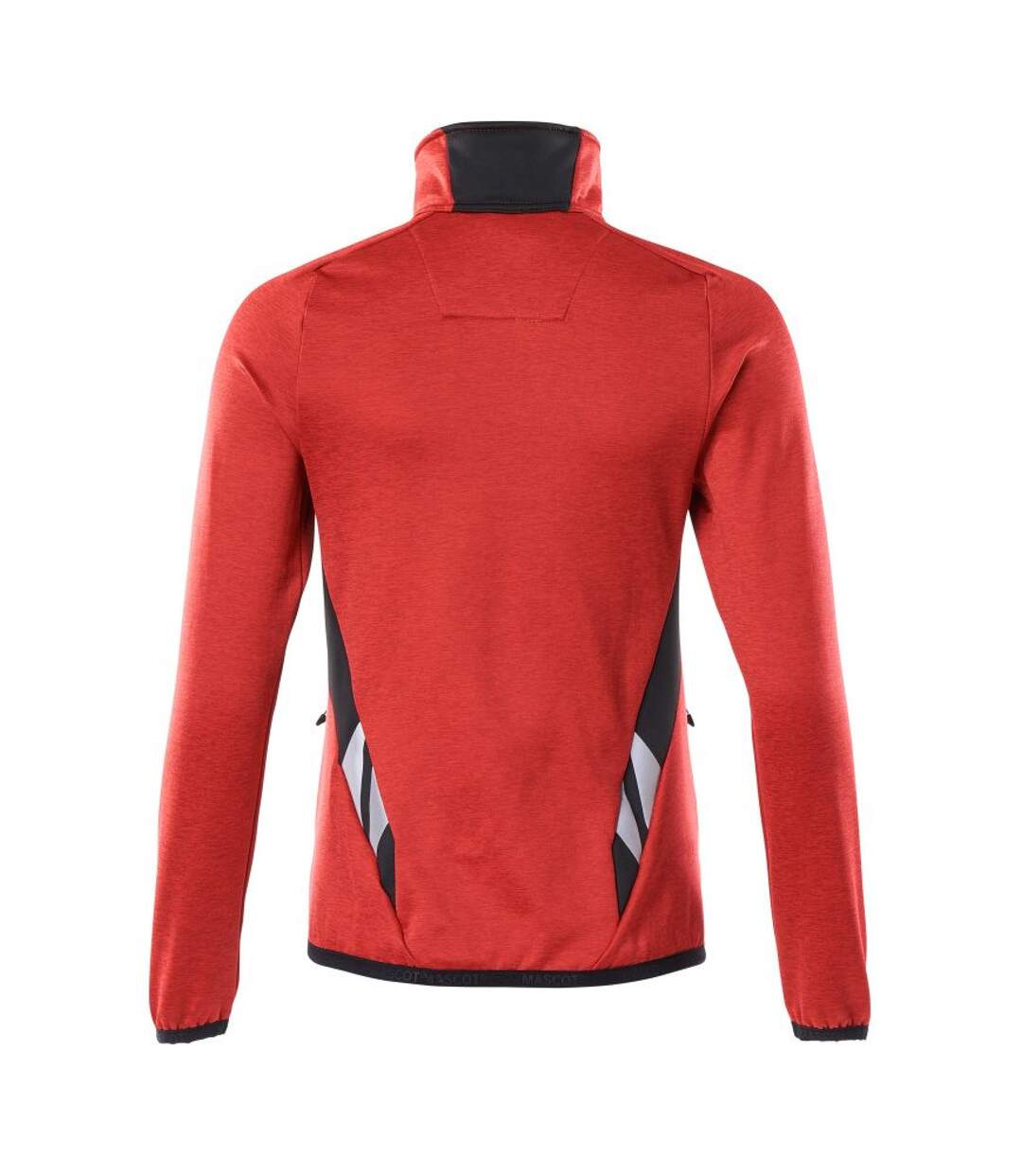 Unisex Adult Accelerate Half Zip Jumper Traffic Red Black Mascot-2