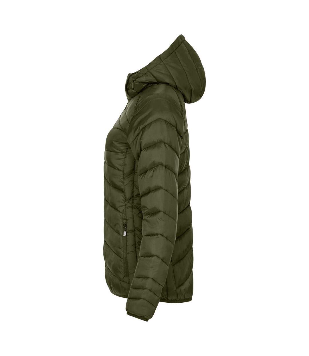 Veste Matelassée Idaho Femme Vert Kaki Clique-4