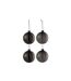 Lot de 4 Boules de Noël Verre Épais 10cm Noir-1