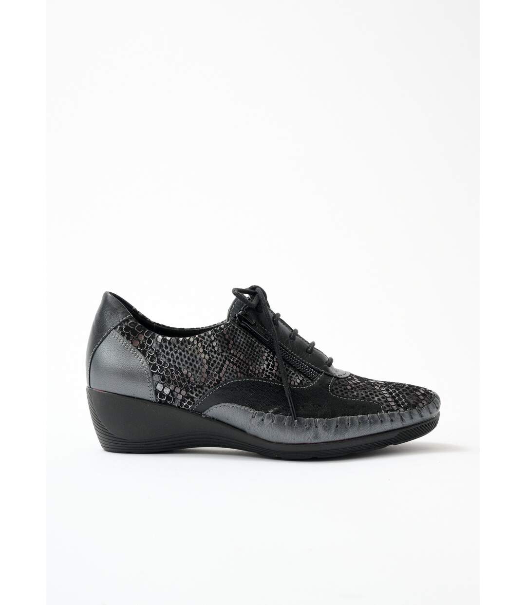 Derbies cuir zippées effet laçage-2