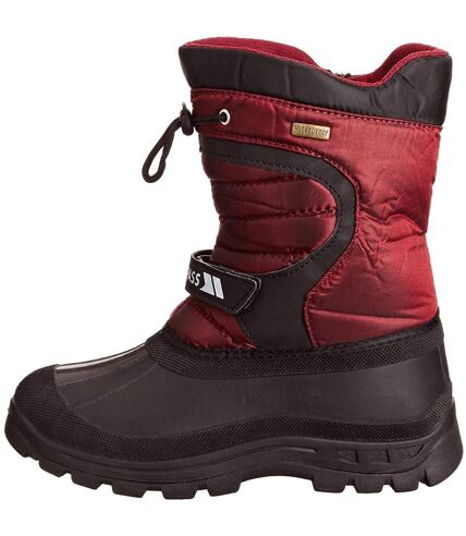 Bottes de neige kukun unisexe rouge Trespass