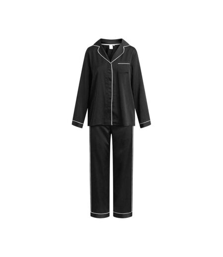 Ensemble De Pyjama Long Motif/style Passepoilé Josephine Femme Noir CCDK Copenhagen