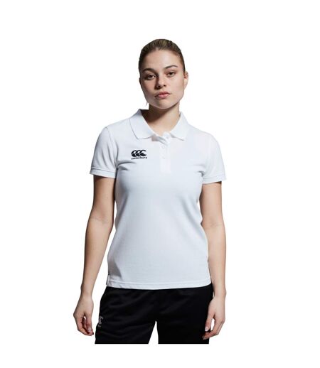 Womens/ladies Waimak Polo Shirt White Canterbury