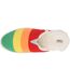 Womens/ladies Almamu Rainbow Striped Slippers White Multicoloured Toms-3