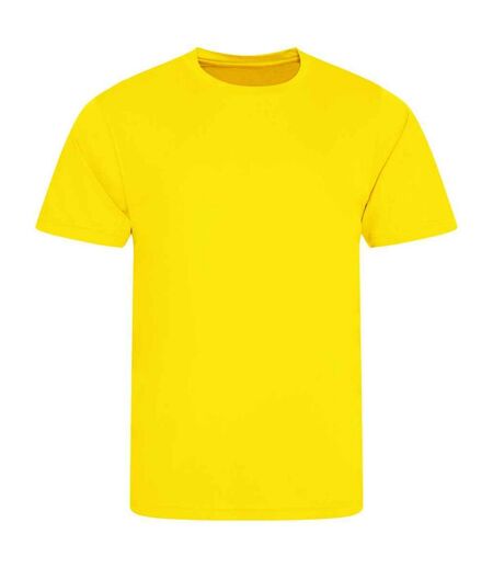 Unisex adult smooth t-shirt sun yellow AWDis Cool