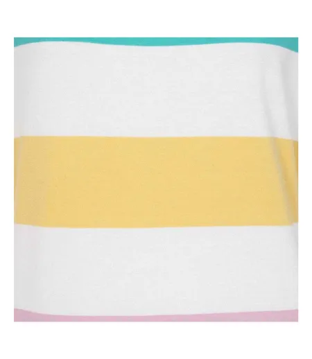 Womens/ladies Striped T-shirt Dress Multicoloured Lazy Jacks