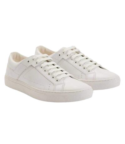 Mens Futurism Leather Tennis Trainers White Hugo