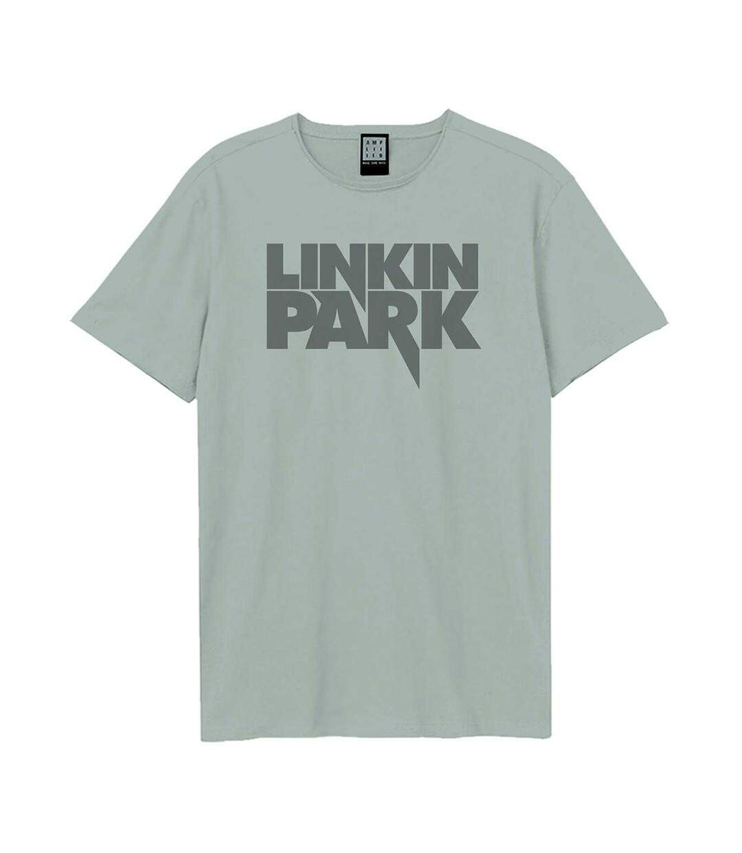T-shirt Motif/style Linkin Park Adulte Bleu Amplified-1