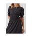Dorothy Perkins Womens/Ladies Spotted Shirred Waist Midi Dress (Monochrome) - UTDP1321