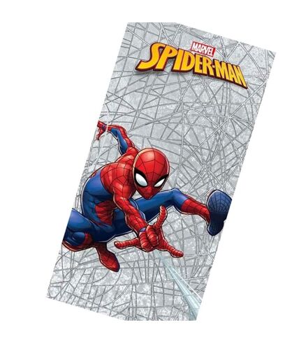 Serviette de plage gris / rouge / bleu Spider-Man