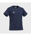 T-shirt homme uni col rond regular en coton avec logo brodé 618290 Umbro-2