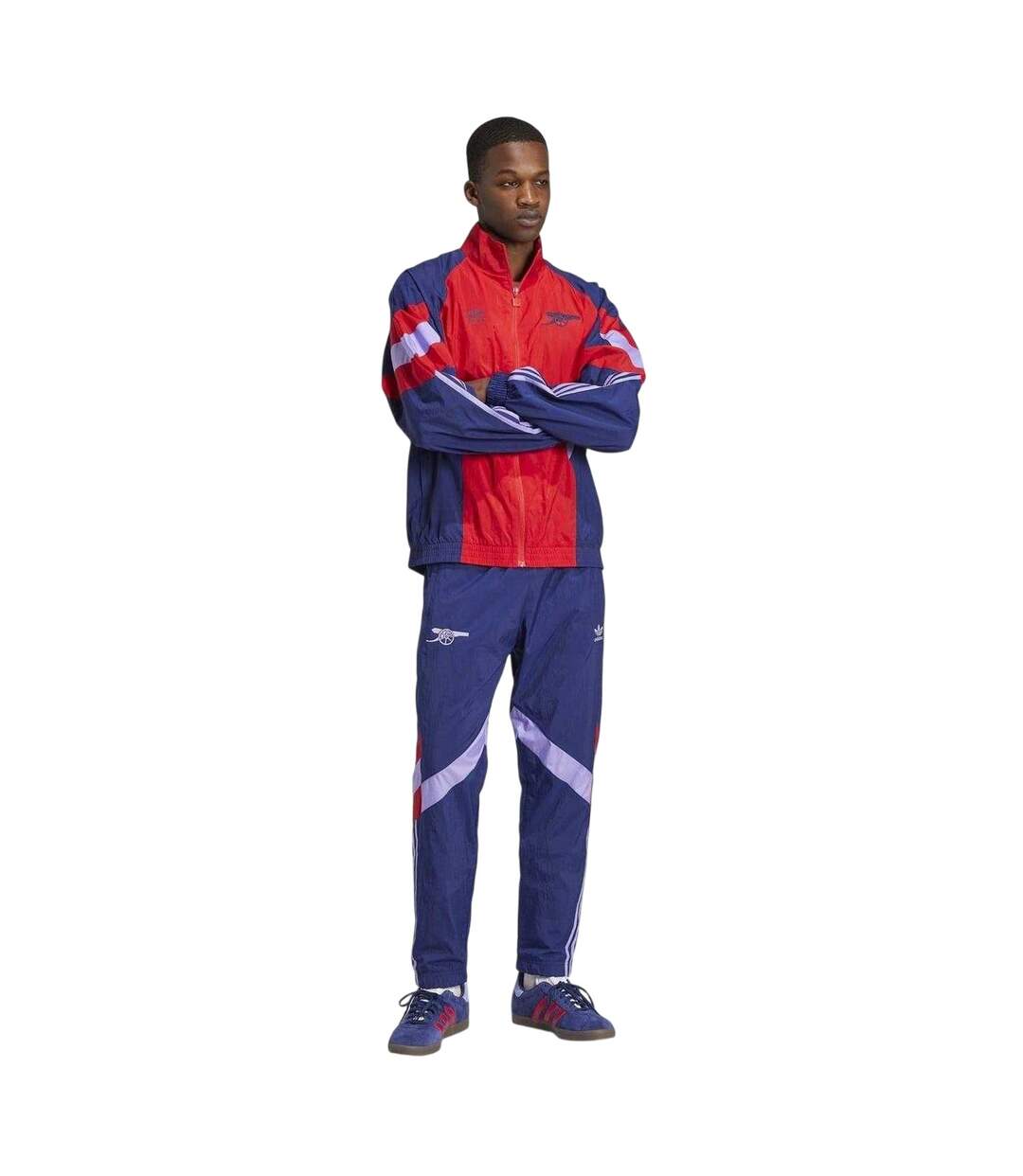 Mens Arsenal Fc Tracksuit Bottoms Night Sky Red Adidas-1