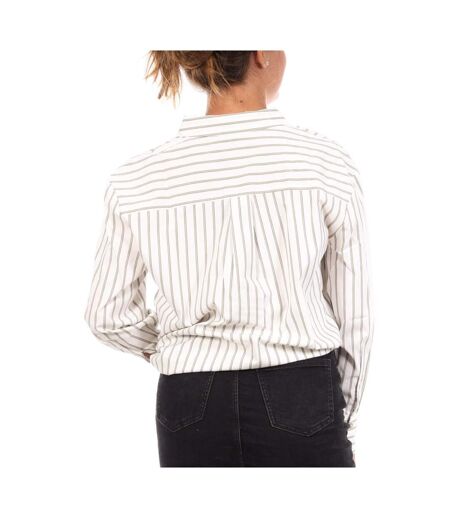 Chemise blanc/vert femme vero moda tanja