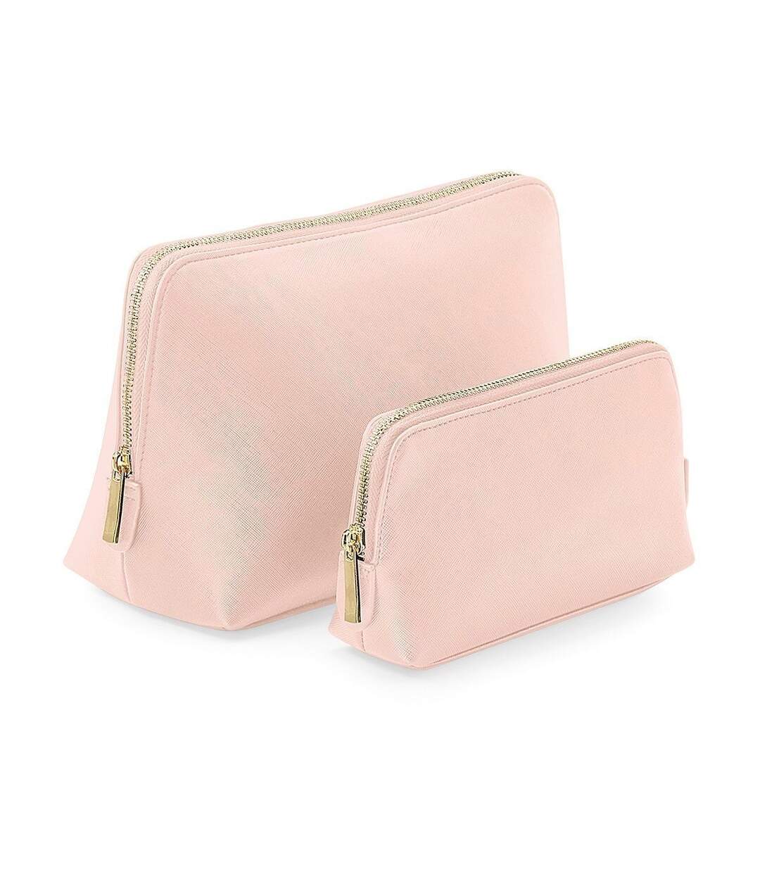 Trousse en similicuir taille L - BG751 - rose clair-1