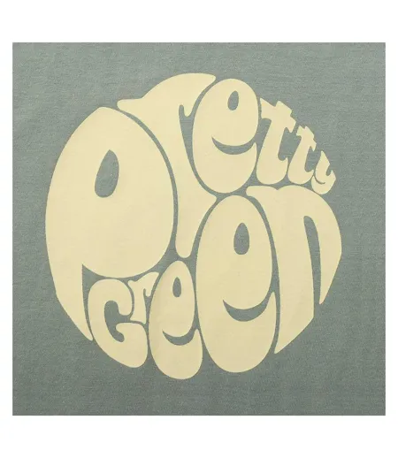 T-shirt Motif/style Logo Homme Vert De Gris Pretty Green