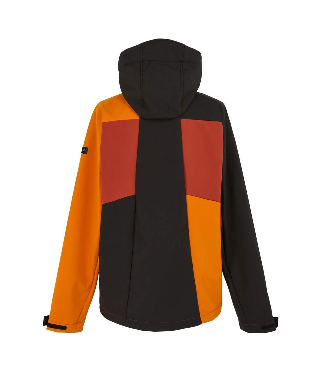 Mens hewitts x colour block soft shell jacket red ochre/black Regatta