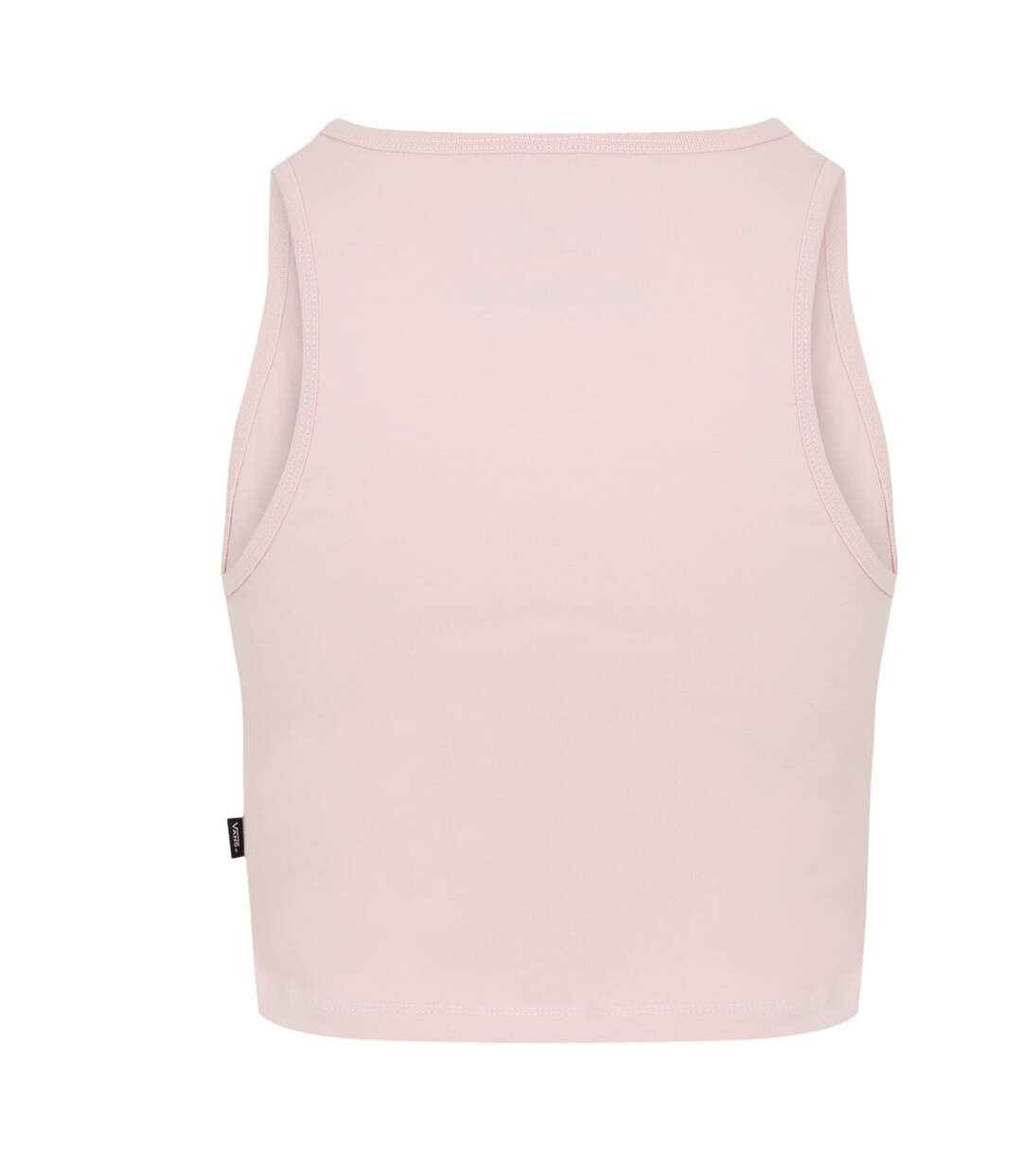Womens/ladies Essential Embroidered Logo Vest Top Sepia Rose Vans-2