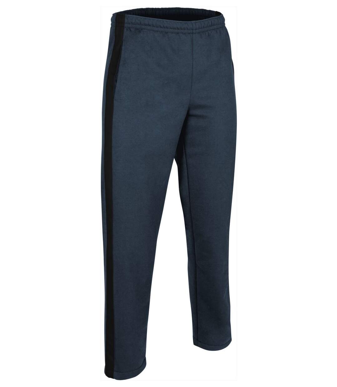 Pantalon jogging homme avec bande contrastée - PARK - gris charbon et noir