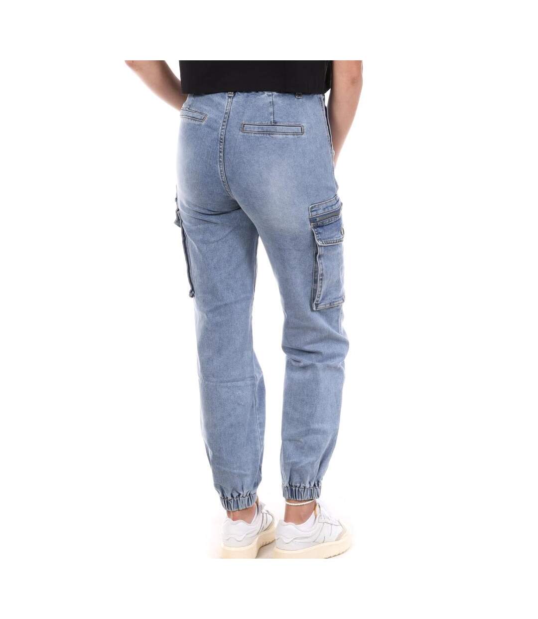 Pantalon cargo bleu femme monday premium 3178 - m-2