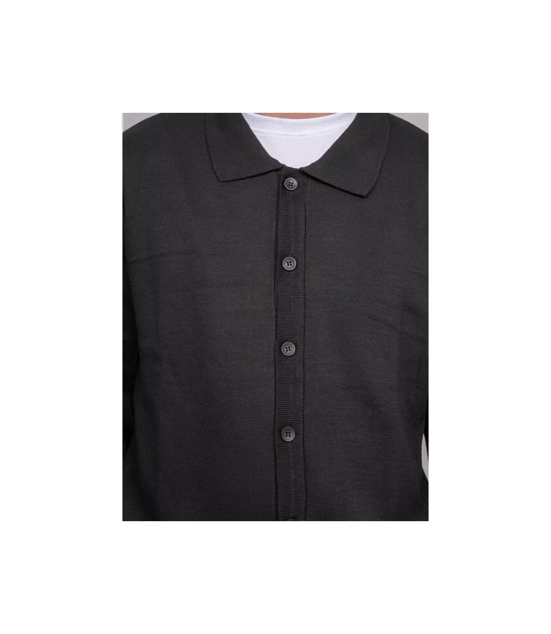 Cardigan col polo  boutonné LATOMIA-3