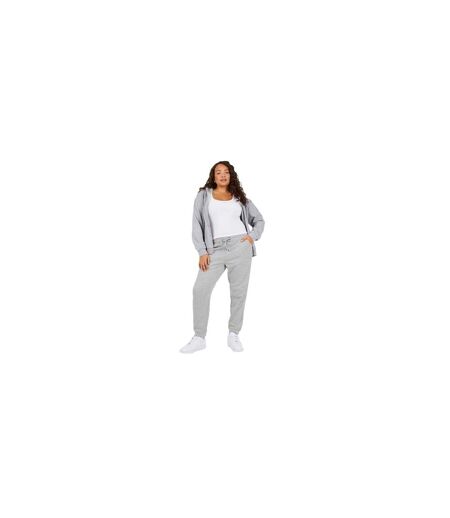 Womens/ladies Plus Jogging Bottoms Grey Marl Brave Soul