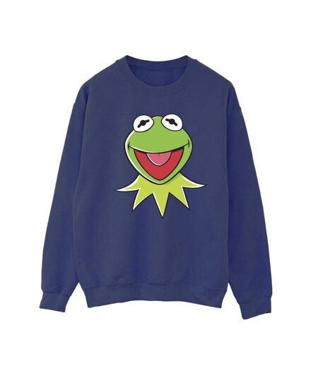 Disney Sweatshirt femme/femme Muppets Kermit Head (Bleu marine) - UTBI31227