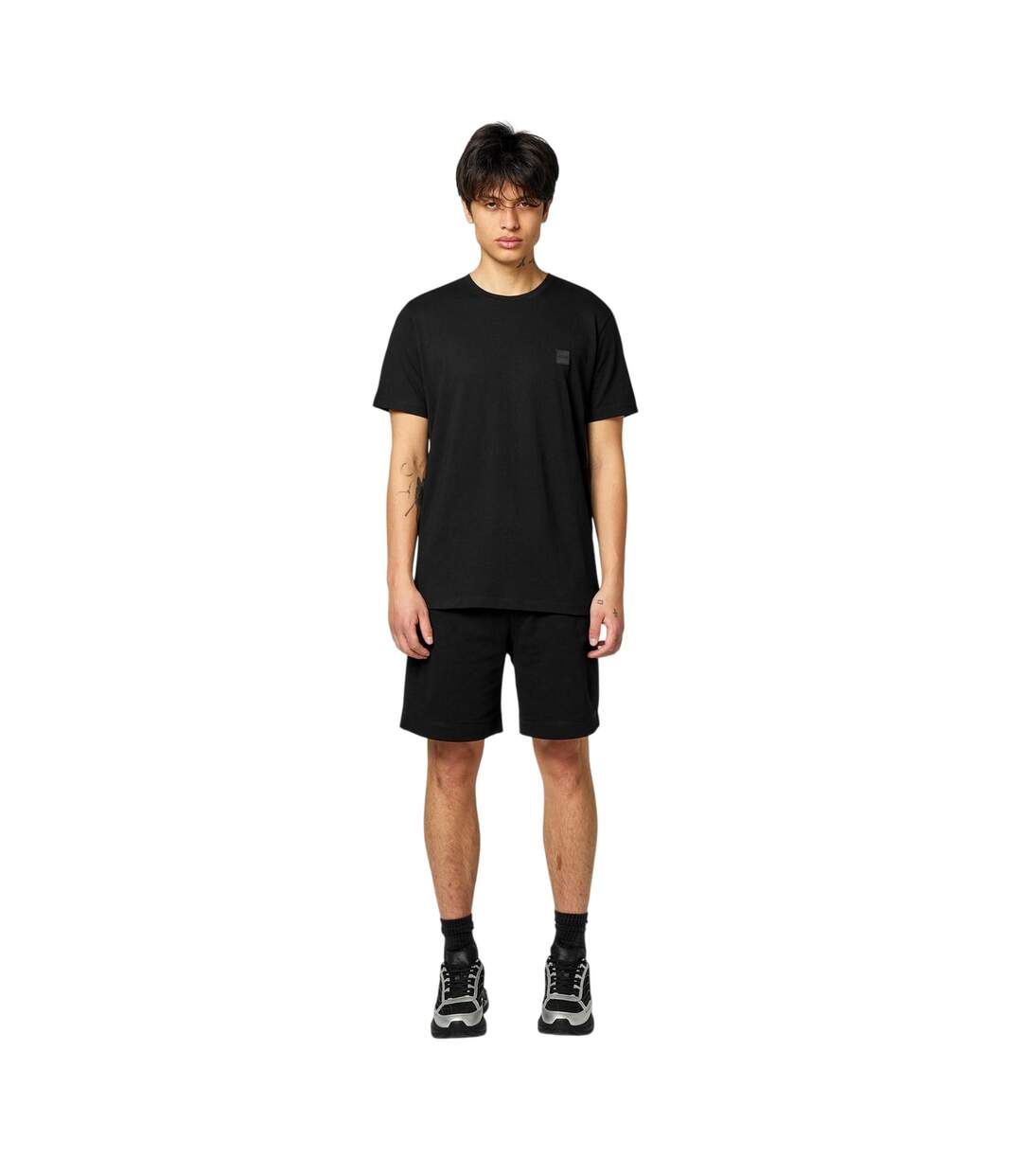 T-shirt Motif/style Orange Homme Noir Boss-1
