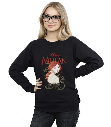 Disney Sweatshirt Femme/Les femmes Mulan Dragon Sketch (Noir) - UTBI13720
