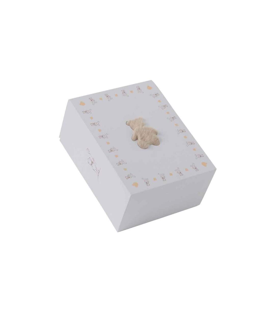 Tapis Déco Enfant Ours 103cm Beige-3