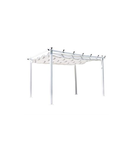 Pergola Avec Toit Lazio 345cm Blanc