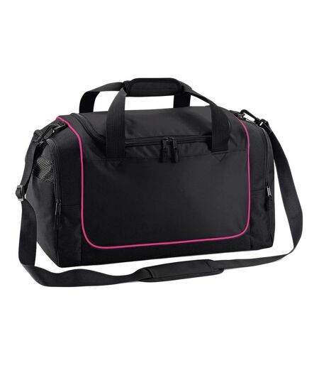 Quadra Teamwear Locker Duffel Bag (30 liters) (Black/Fuchia) (One Size)