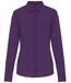 Chemise popeline manches longues - Femme - K549 - violet