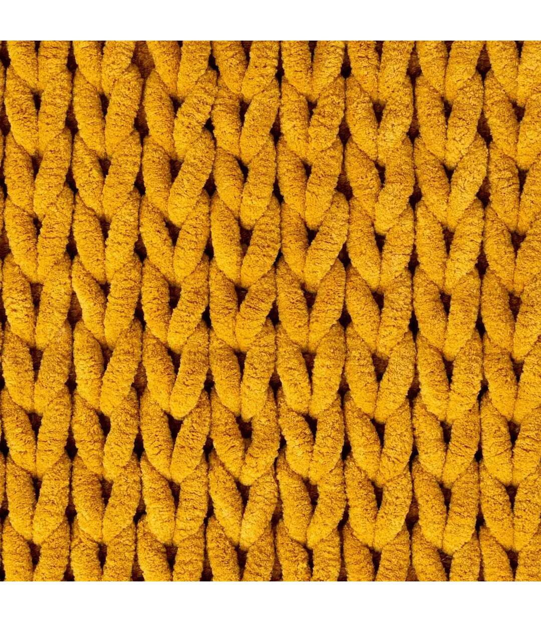 Tapis Salle de Bain Tissé Épais 50x75cm Moutarde-3