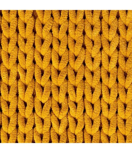 Tapis Salle de Bain Tissé Épais 50x75cm Moutarde