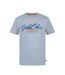 Mens Back Print T-shirt Grey Marl SoulCal-1