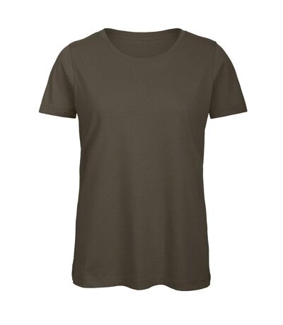 B&C - T-Shirt en coton bio - Femme (Kaki) - UTBC3641