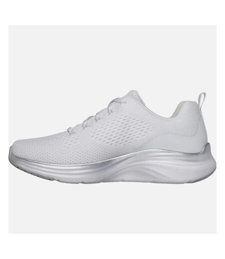 Skechers Womens/Ladies Midnight Glimmer Vapor Foam Sneakers (White/Silver) - UTFS10490