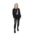 Disney Pantalon de survêtement Frozen Elsa Christmas Silhouette Femmes/Dames (Noir) - UTBI6138-4