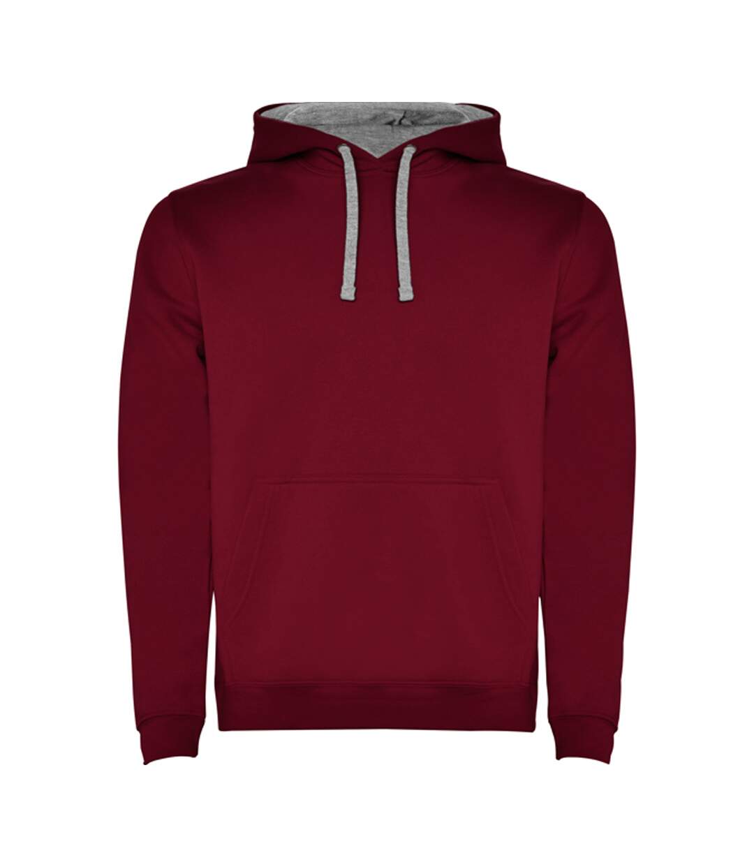 Sweat Urban Homme Rouge Grenat Gris Chiné Roly-1