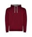 Sweat Urban Homme Rouge Grenat Gris Chiné Roly-1