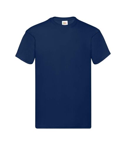 Mens original heather t-shirt navy Fruit of the Loom