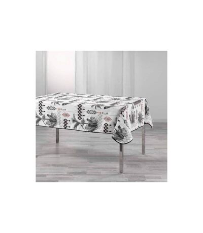 Nappe Imprimée Cocoty 150x240cm Blanc & Gris