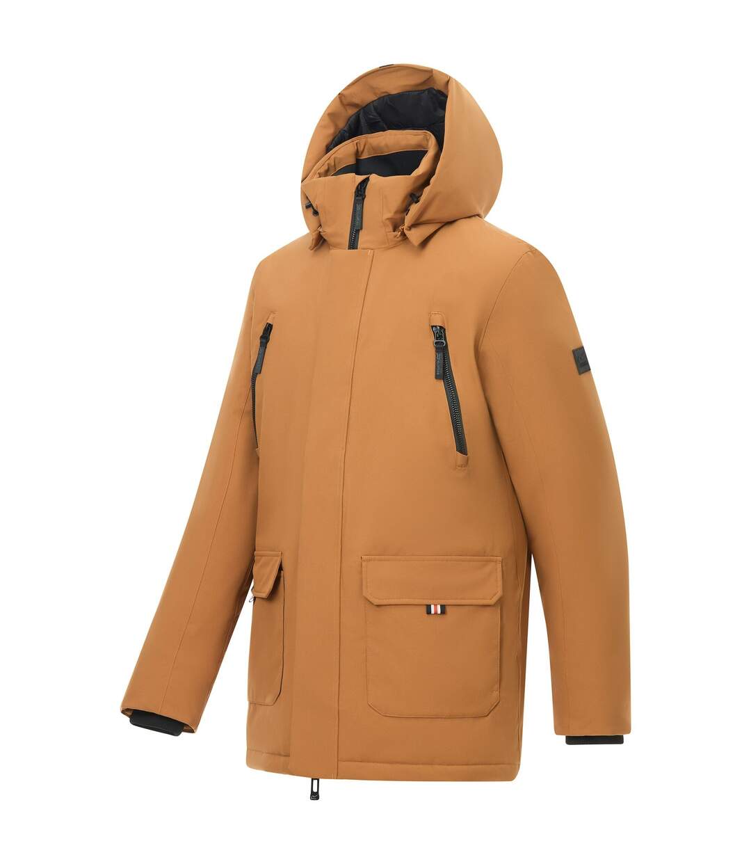 Veste Imperméable, Unie Et Isolante À Capuche Marron Homme Marron Jaune Regatta-4