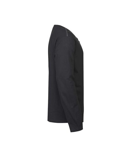 James Harvest Mens Stoneton Melange Long-Sleeved Sweatshirt (Black) - UTUB284
